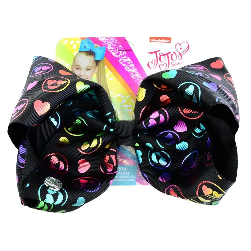 

free shipping  mixed color design jojo hair bows clip for baby girls, Picture/custom