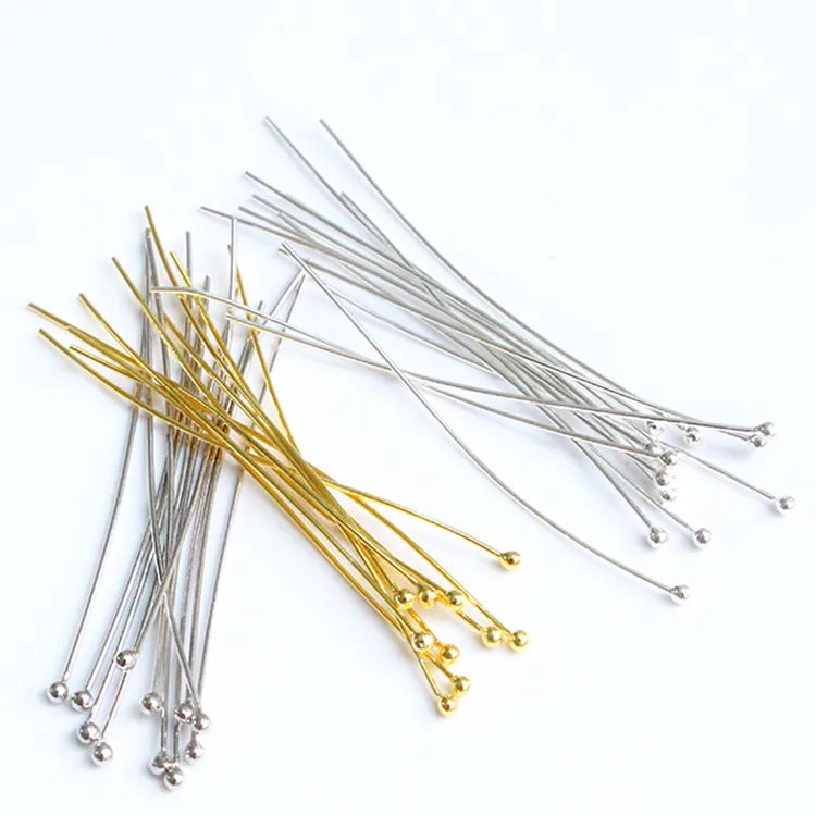 

Wholesale jewelry making accessory ball shape 925 sterling silver pin
