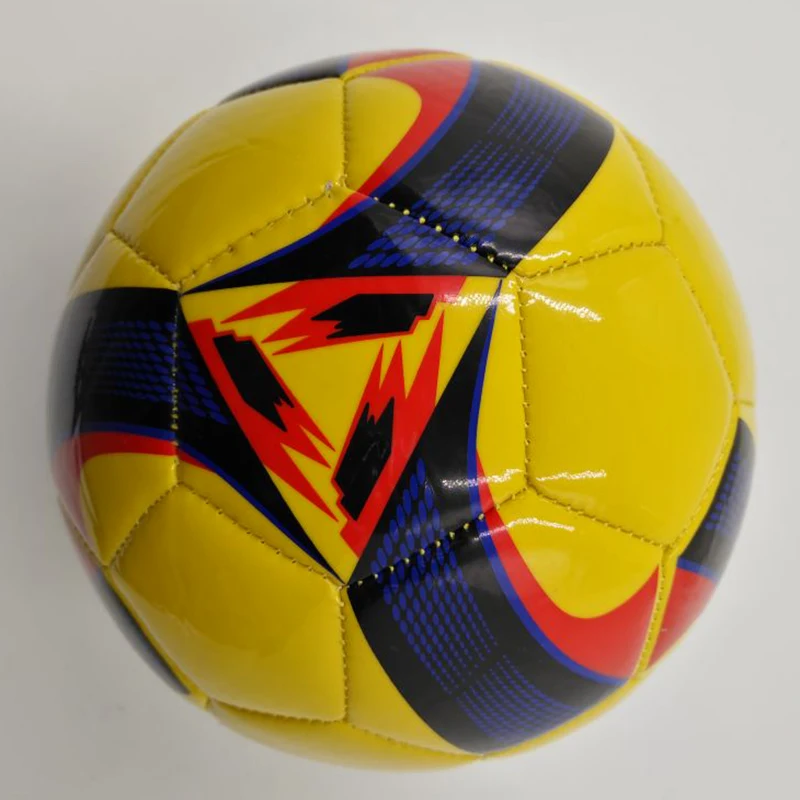 Yiwu market Wholesale price custom logo Size 5 PVC leather promotional cheap deflated soccer ball football