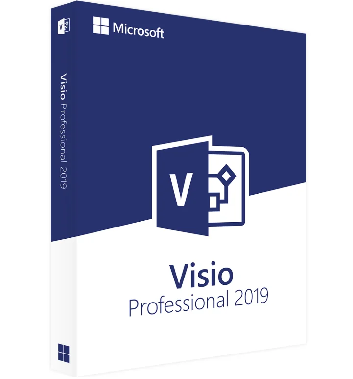

Hot sale Full version with lifetime-license Retail Key Global Includes 64 and 32-bit version Microsoft Visio 2019 Professional