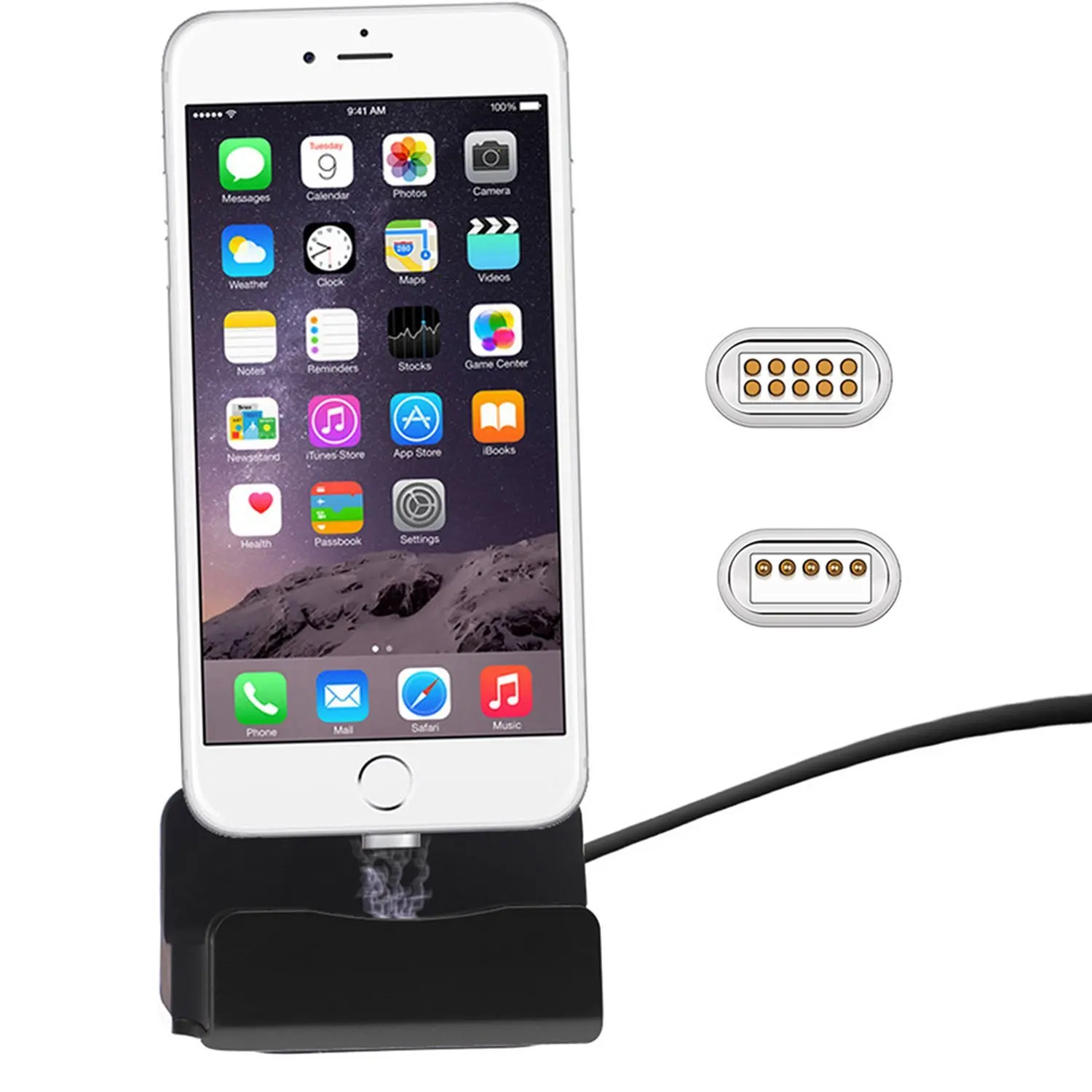 Desktop Charging Dock Station Cradle Compatible iPhone 7 iPhone 7 Charger Dock Station 5C and iPod Touch 5 Compact 7 Plus iPhone 6 6 Plus iPhone 5 5S Yeworth Lightning Charger Dock