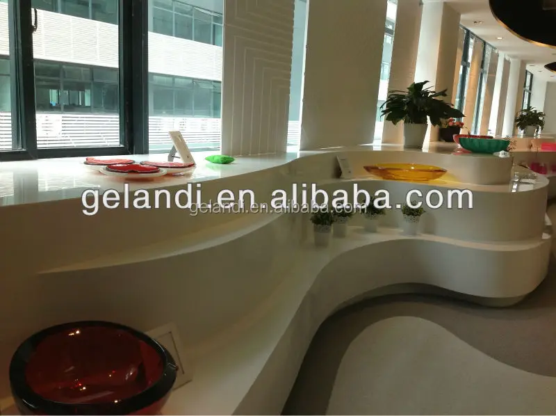 
wholesale pure acrylic solid surface countertop material for kitchen 