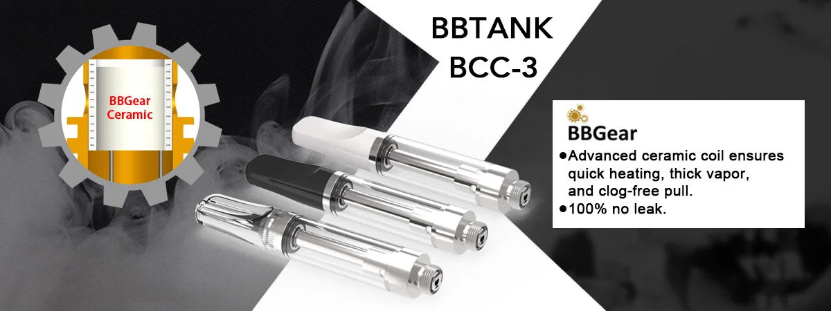 wholesale 2018 cbd oil glass syringe 1ml cbd oil tank bbtank bcc-3 bbgear ceramic cbd cartridge