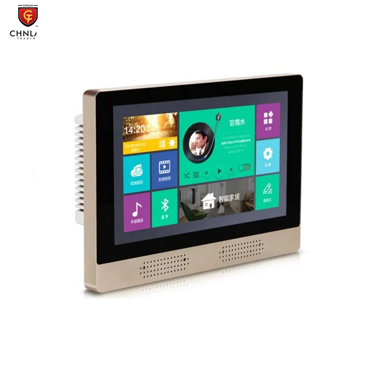 
N7A Home Wifi Background Sound Speaker System Wall Install Touch Screen tablet Smart Music Player 