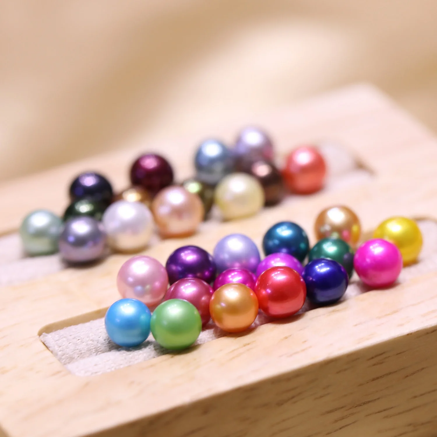 

32 colors Natural AAAA+ Grade 6-7mm round loose pearl freshwater pearl dyed colors for pearls girls opening party