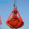 Four-rope grab for overhead crane