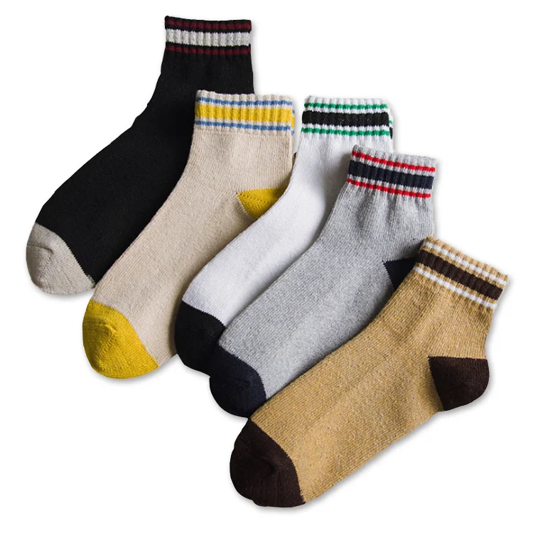

Wholesale women spring and autumn new two bar sports socks thick line casual socks, Black;yellow;gray;white;golden