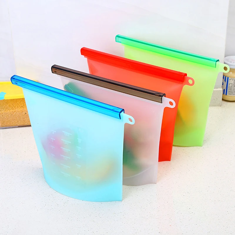 Eco-Friendly Silicone Food Storage Bag Reusable Sandwich Bags for Cooking
