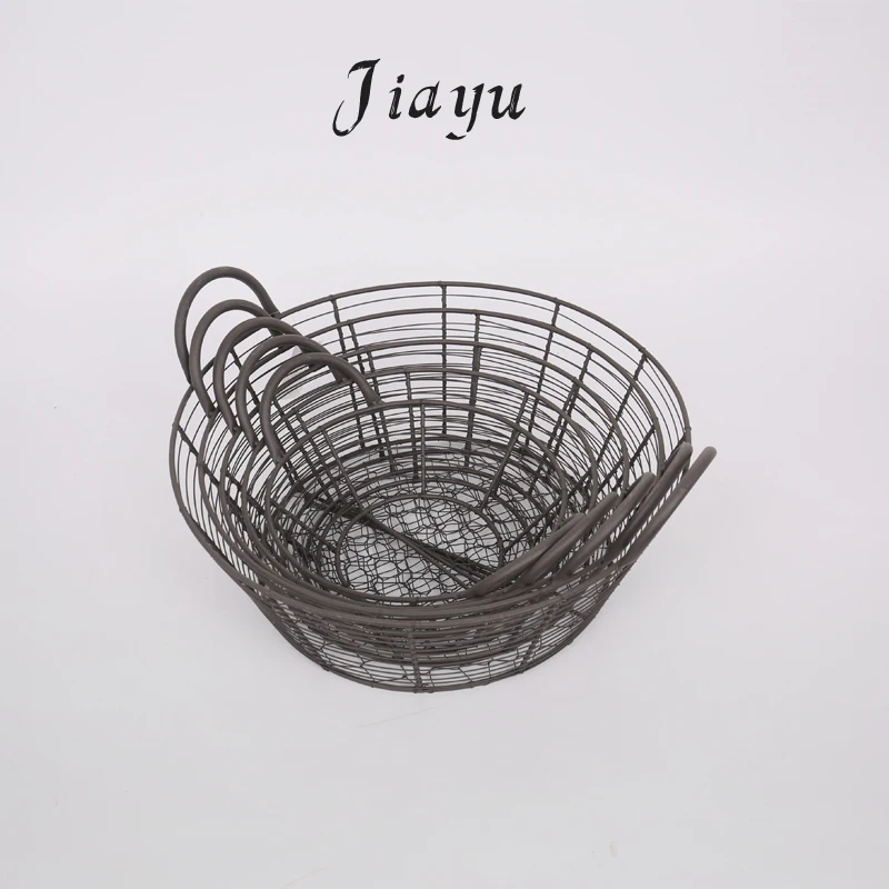 Hot Sale Bathroom Mesh Storage Baskets Wire Metal Storage