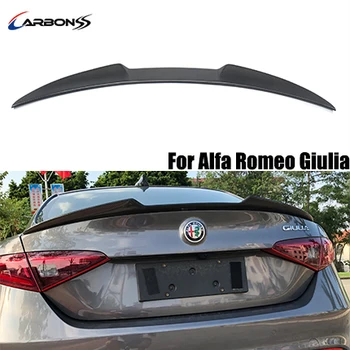 Auto Tuning Carbon Fiber Parts Rear Trunk Lip For Alfa