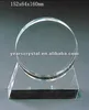 clear crystal blank block with engraved for crystal trophy and award (R-0334)