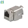 RJ45 Cat6a screened keystone jack, tool-less FTP keystone jack