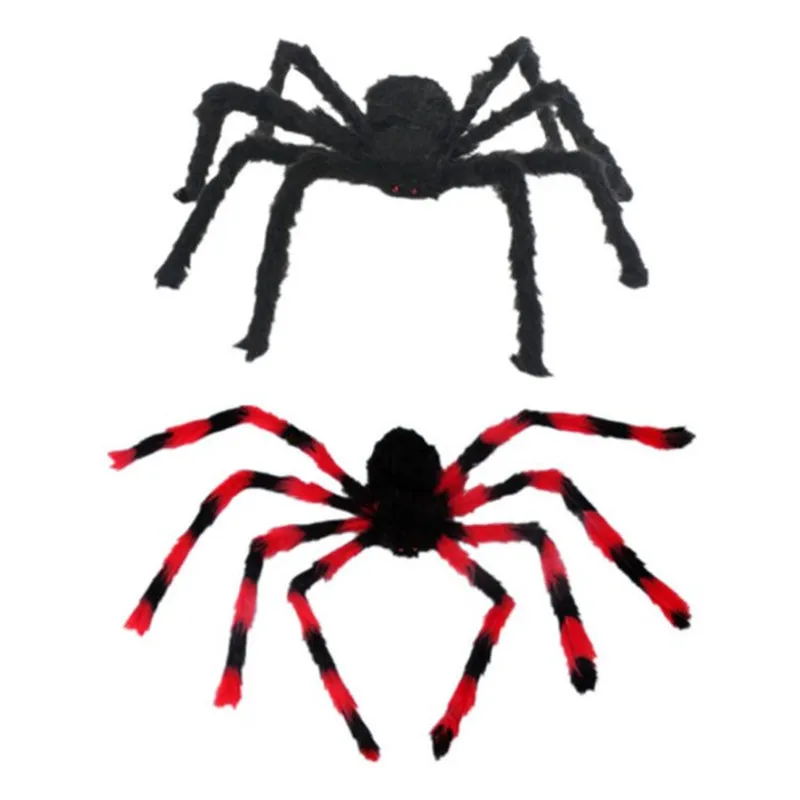 Oempromo long plush halloween party decoration spider