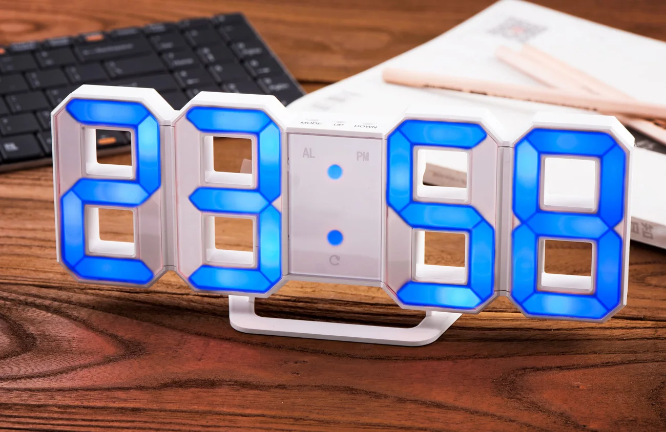 Modern 3d Led Saat Ekranı Nightlight Erteleme Dijital Alarmlı Saat Modern 3d Led Saat Ekranı Nightlight Erteleme Dijital Alarmlı Saat