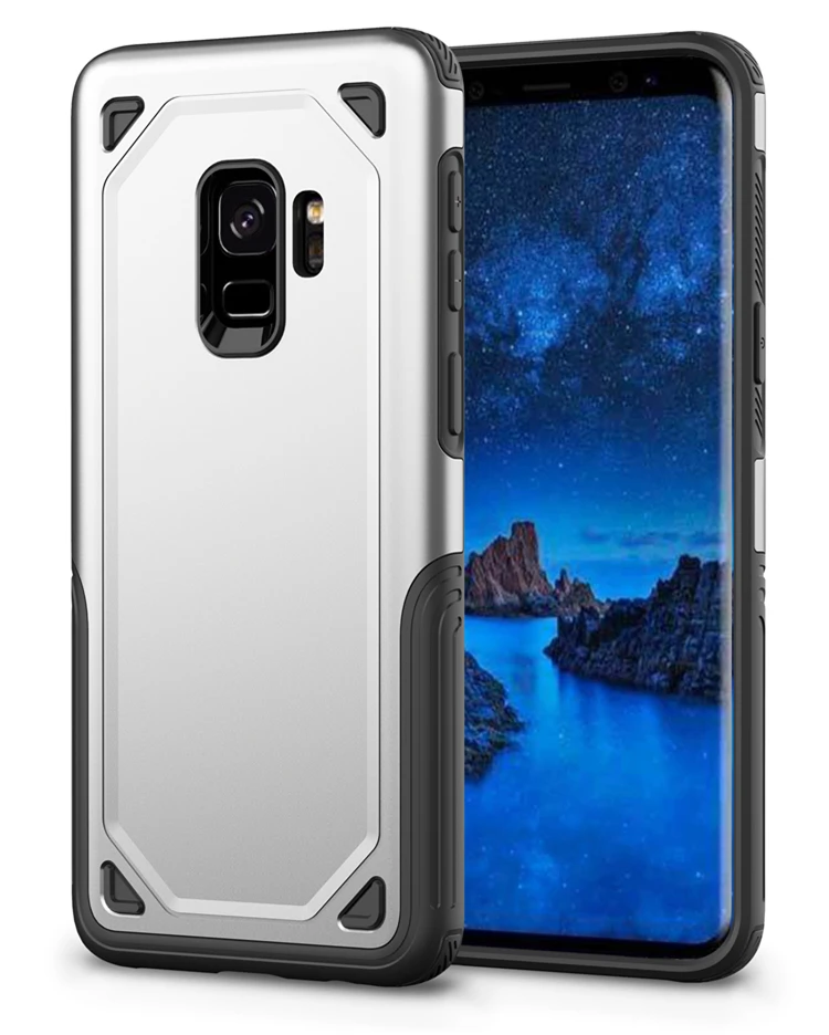 

Hybrid Armor Mobile Accessories tpu pc Protective Case for Samsung S8 S9 S10e S10 Plus Note 8 9