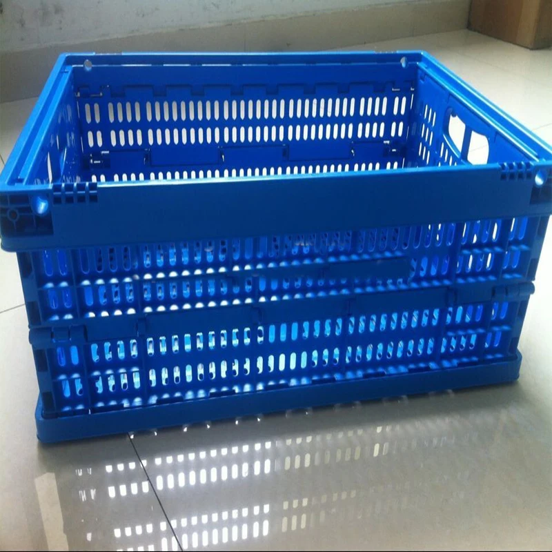 clear plastic crates