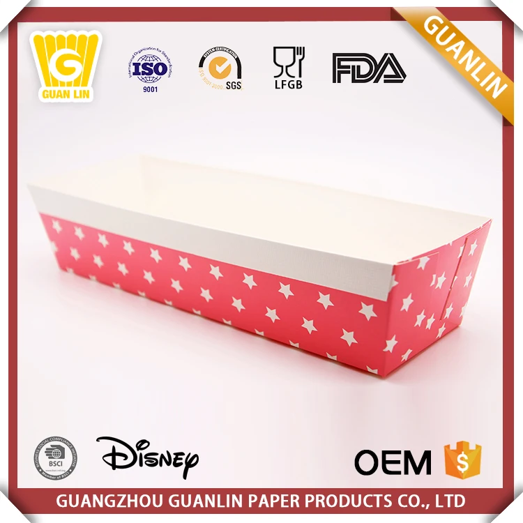 
Wholesale Price Different Color Style Rectangle C1S Art Paper Corrugated Paper Loaf Pan 