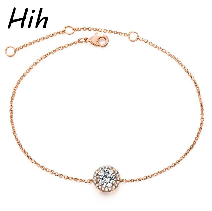 

Fancy jewelry stainless steel cz adjust bracelet hand chain crystal bracelet, All stone are available