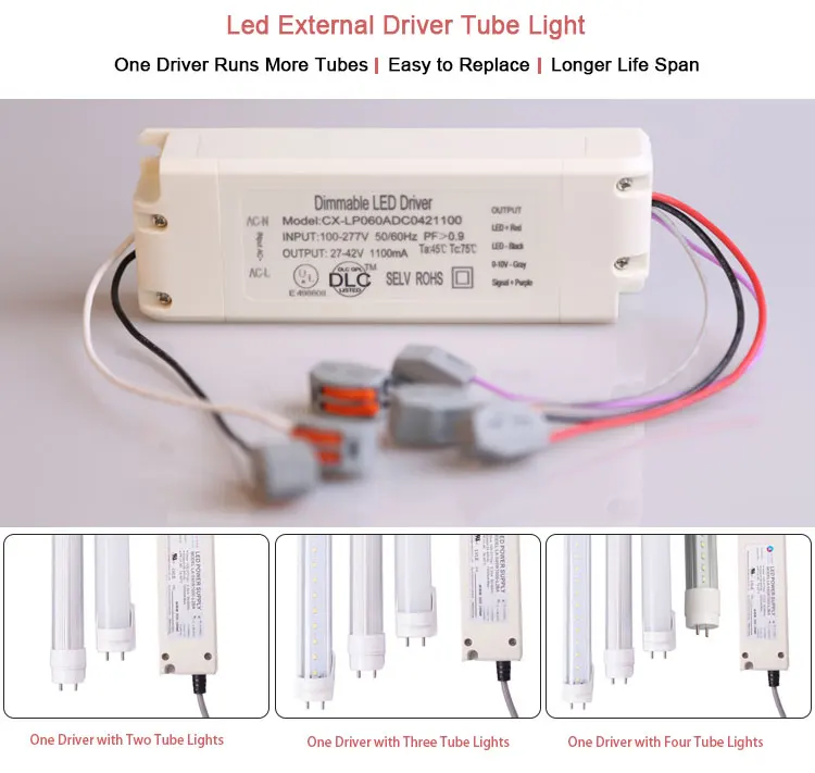 18w Easy Installing Typec Led External Driver Tube Light Buy