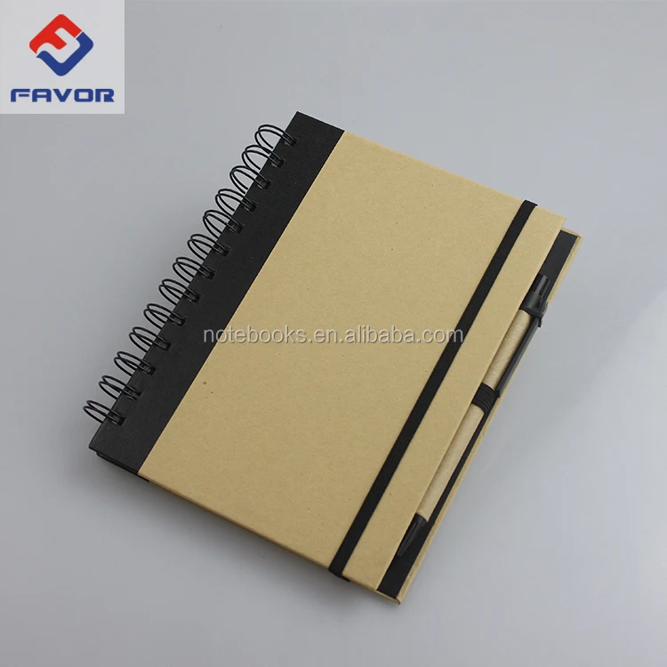 100 Pages School Spiral Notebook With Slim Elastic Pen Set Buy 100