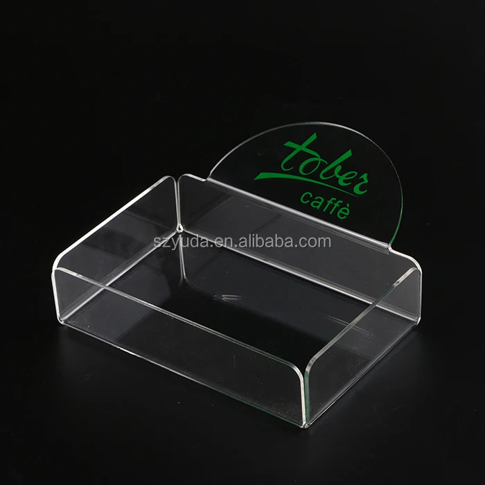 Modern Colorful Serving Trays Acrylic Waterfall Clear Tray Plastic