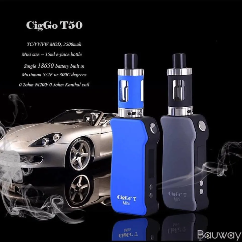 
electronic cigarette 50w vape mod kit Ciggo T50 vape mods 