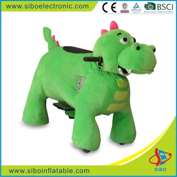 Gm59 Dinosaur Walking Animals Plush Toys Mechanical Battery Car Stuffed