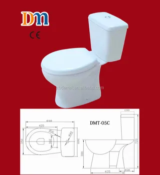 Water Closet Ceramic Toilet Two Piece P Trap X Trap S Trap