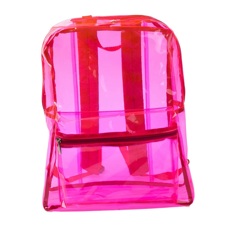 Quanzhou Factory Low Price Clear Plastic Backpack Simple Style