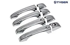 11-13 CHRYSLER 200 Triple Chrome Mirror+4 Door Handle no passenger Keyhole Cover