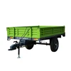 farm tractor trailer with agriculture tools