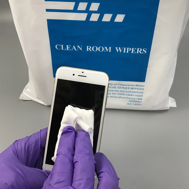 wholesale knitted microfiber 80gsm 9 x 9 inch cleanroom wipers