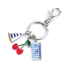 Alloy cartoon pattern key chain, high quality custom metal key rings wholesale