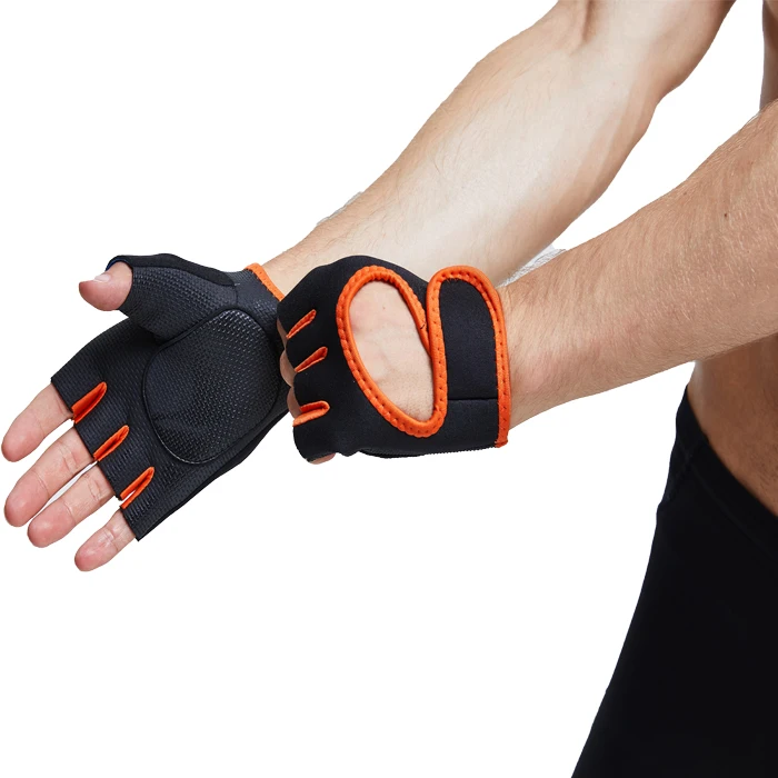 

fitness gym bodybuilding weight lifting sports glove, Blue