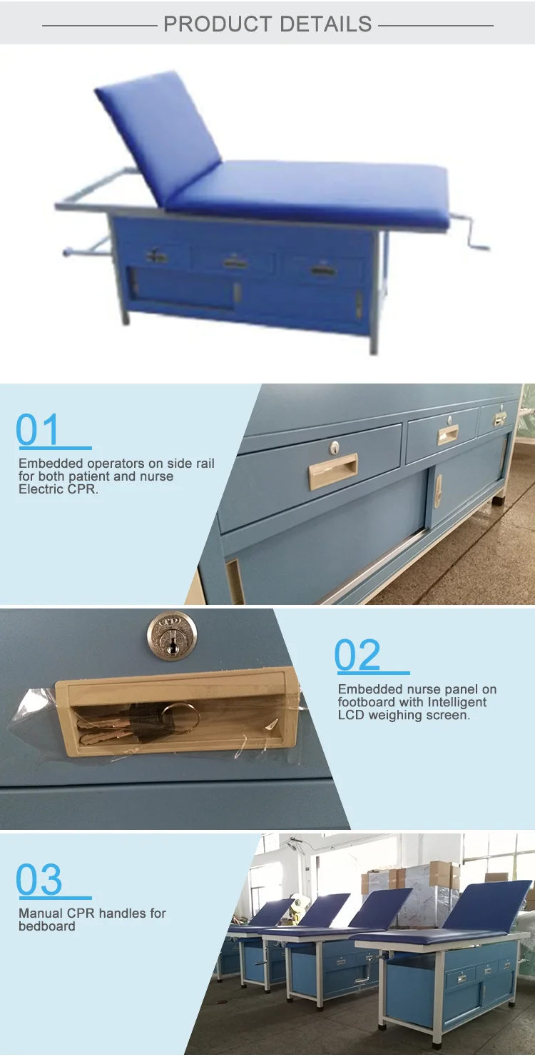 Btea019 Factory Wholesale Hospital Furniture Examination Table Clinic