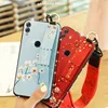 fashion jewelry thickness tpu diamond protective phone back cover for Xiaomi Mi 8 case mi9 note 7 redmi 6 pro with necklace