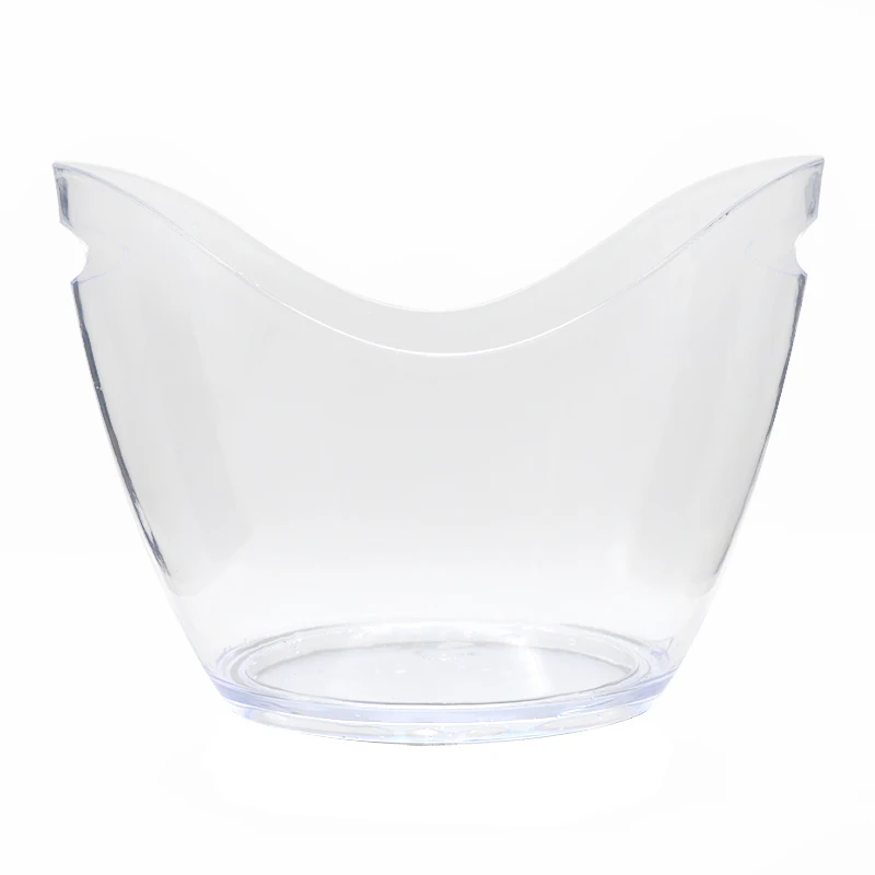 

Factory direct wholesale Champagne bowl boat shape plastic ice bucket, Any color