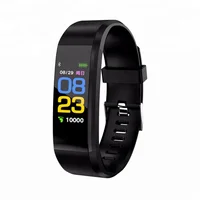 

ID115 Plus Color Screen Smart Wristband Watch Band Fitness Tracker CE Rohs Smart Bracelet with Heart Rate and Blood Pressure