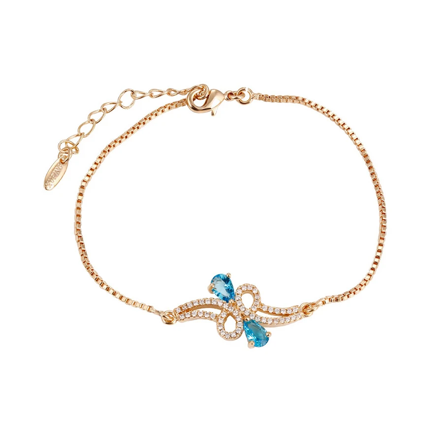 

74729 Xuping jewelry factory 18k gold plated copper with magnetic clasp noble gold bracelet chinese supplier