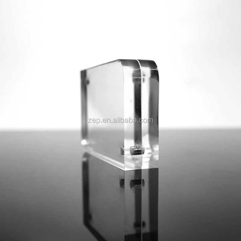 Clear Acrylic Photo Frame Round Corner Gift Picture Frame With