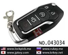 Hot sale car 5 button face to face copy remote flip key( with fixed code),433MHZ/ 043034