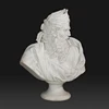 Hand Carved ancient Greek head carvings antique marble busts