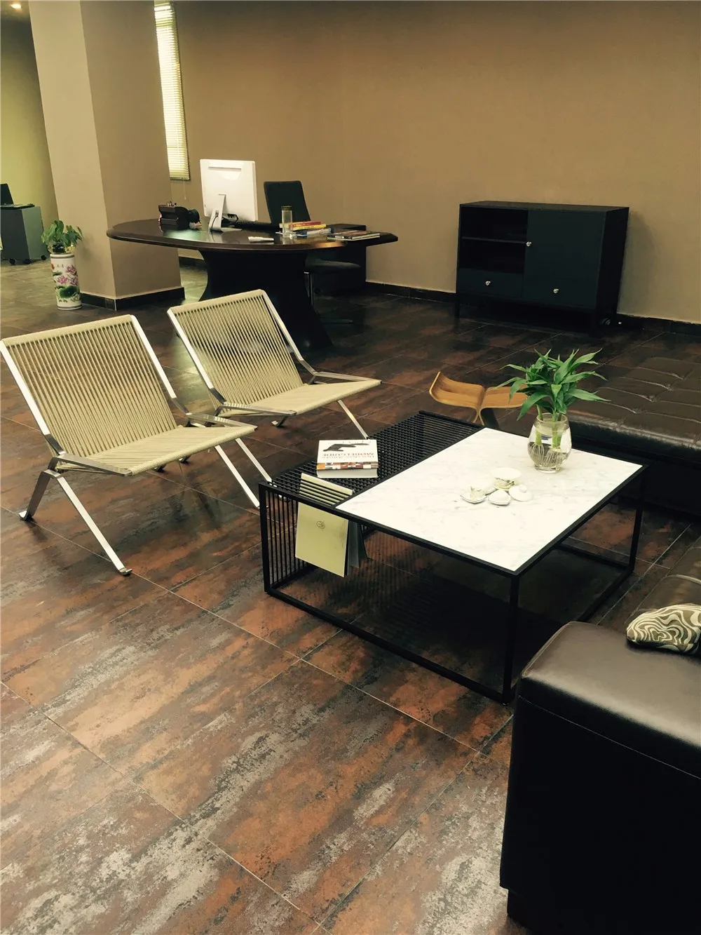 Replication Grill Table Designed By Zeren Saglamer With Marble Or