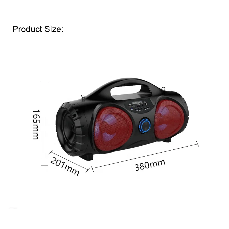 portable wireless bluetooth LED speaker with colorful lighting - ANKUX.COM