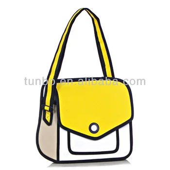 Cartoons Bag Three Dimensional One Shoulder Jump Women S Handbag Cartoons Bag Three Dimensional One Shoulder Jump Women S Handbag From Cartoon Paper 3d