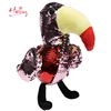 latest design sequin toucan stuffed plush toy wholesale
