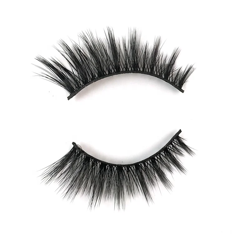 

2019 hot sale new style top quality 3D faux Mink eyelashes all hand made silk lashes synthetic magnet box 3d false eyelash, Natural black