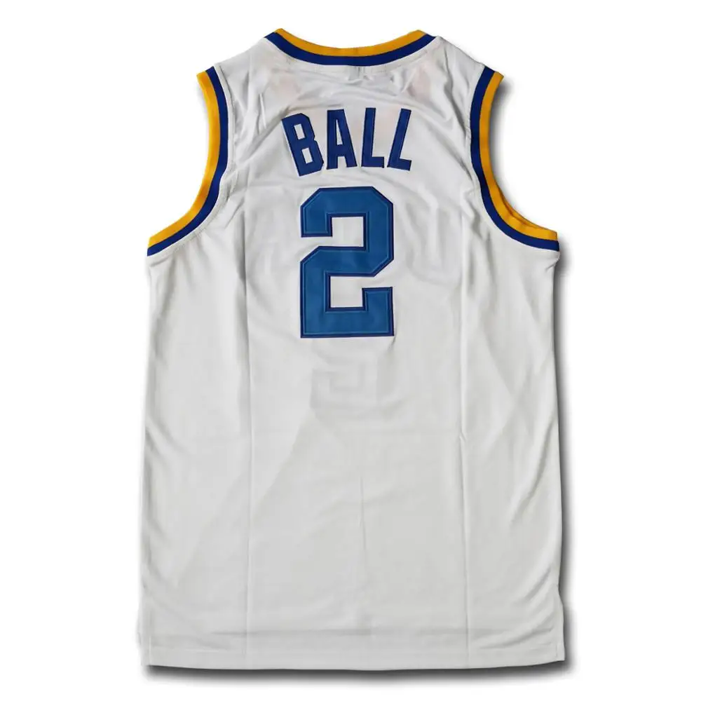 

Lonzo Ball #2 College White Basketball Jersey, N/a