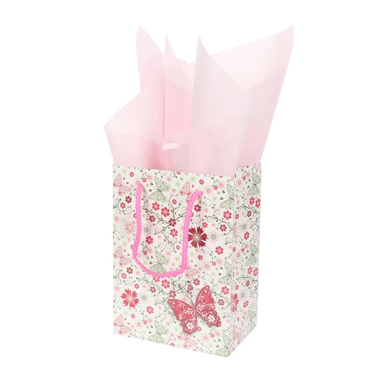 Recyclable High-end Animal Colorful Flat Bottom Prominent Party Paper Bags With Handles