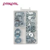 BSCI factory hot sale PP box package carbon steel zinc plated high pressure flat washers